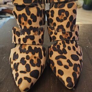 Leopard Caged Booties